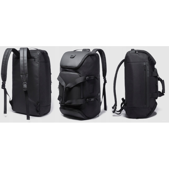 Torba Sportowa Podróżna Plecak 2w1 45L Czarny Torba Sportowa Podróżna Plecak 2w1 45L Czarny