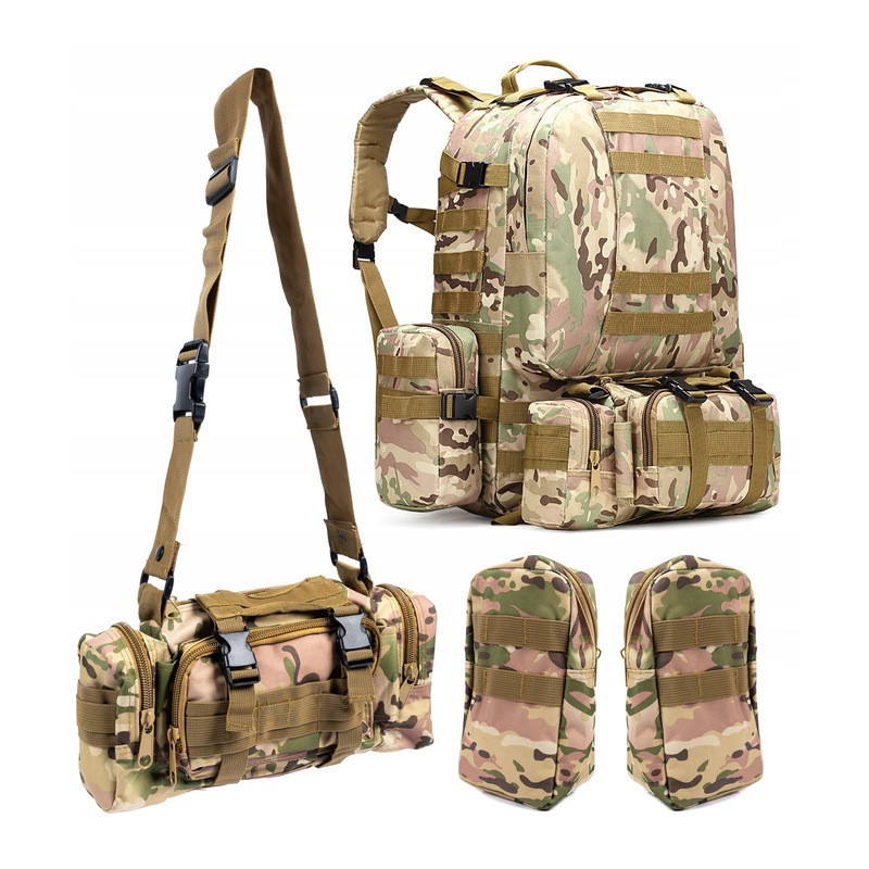 Duży Moro Plecak 50L 4w1 Taktyczny Wojskowy