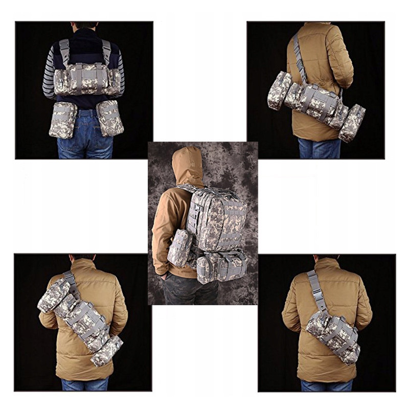 Duży Moro Plecak 50L 4w1 Taktyczny Wojskowy