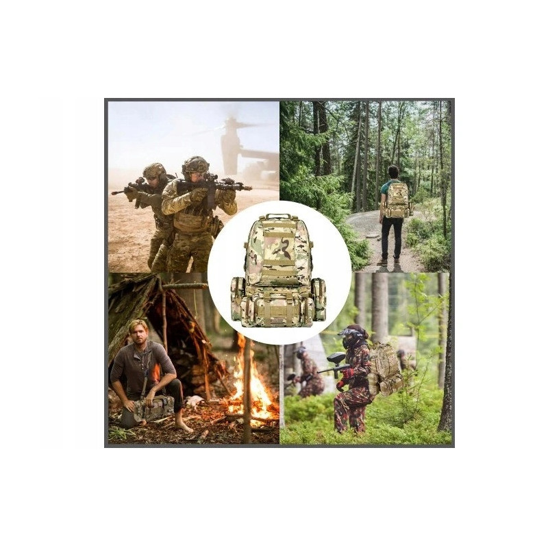 Duży Moro Plecak 50L 4w1 Taktyczny Wojskowy