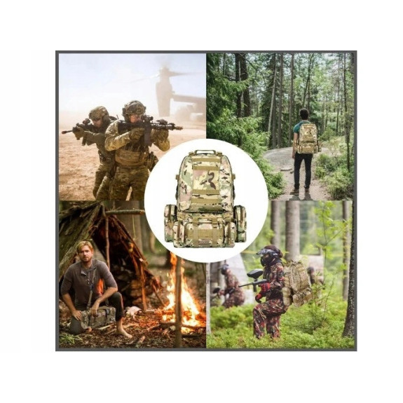 Duży Moro Plecak 50L 4w1 Taktyczny Wojskowy