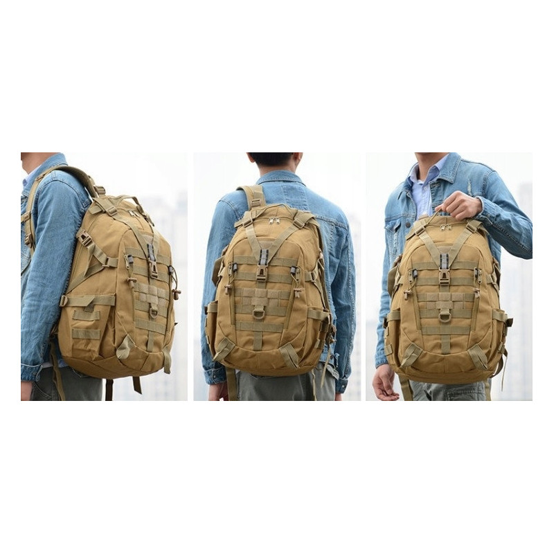 Plecak Wojskowy 25L Taktyczny Militarny Survival Khaki