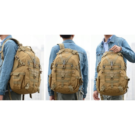 Plecak Wojskowy 25L Taktyczny Militarny Survival Khaki Plecak Wojskowy 25L Taktyczny Militarny Survival Khaki