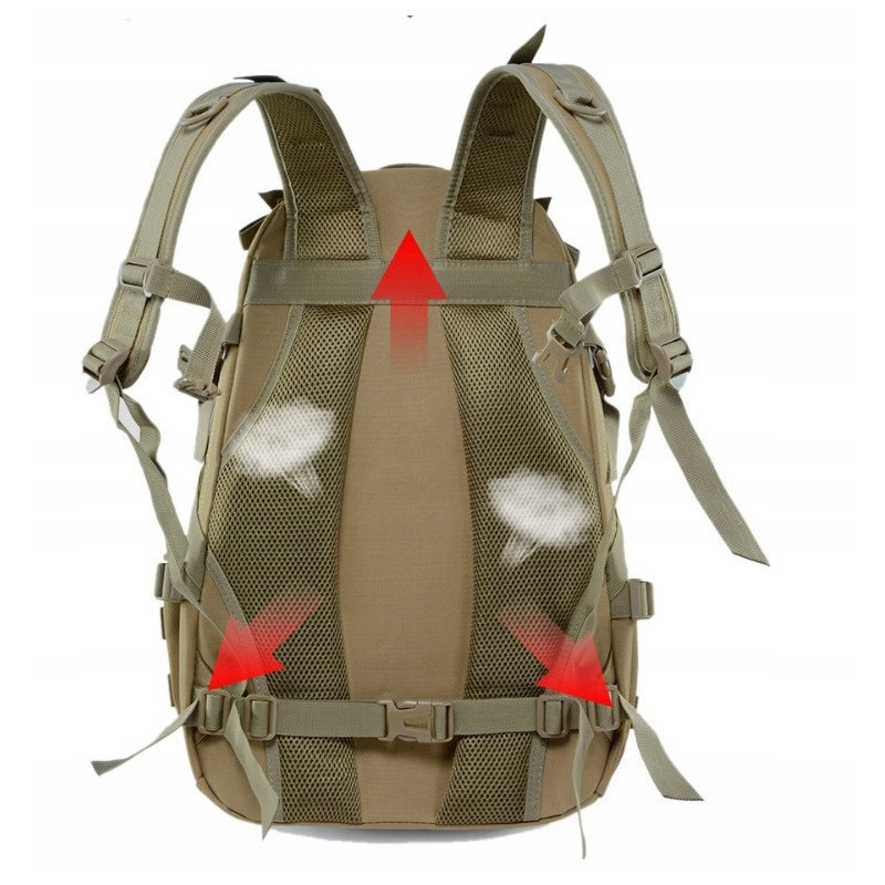 Plecak Wojskowy 25L Taktyczny Militarny Survival Khaki