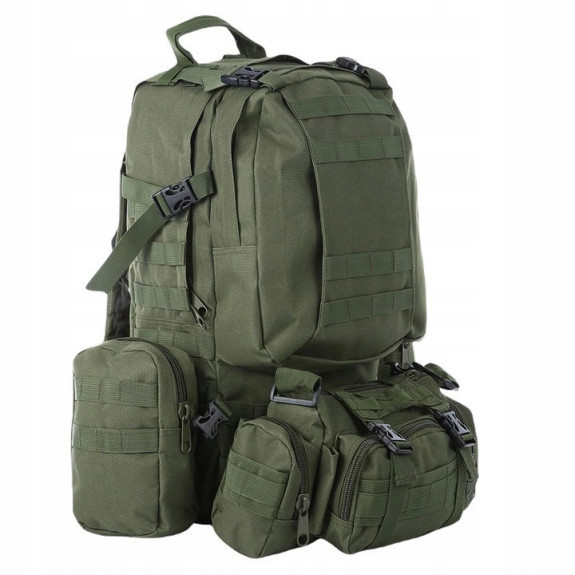 Duży Zielony Plecak 50L 4w1 Taktyczny Wojskowy