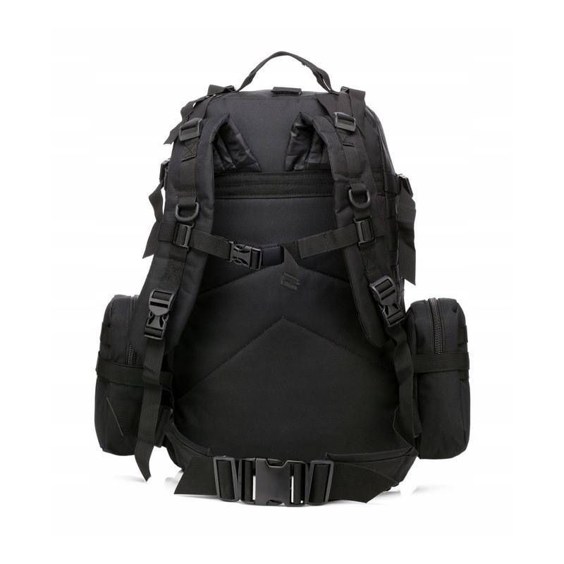 Duży Czarny Plecak 50L 4w1 Taktyczny Wojskowy