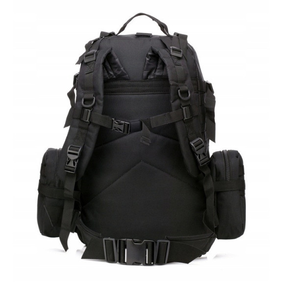 Duży Czarny Plecak 50L 4w1 Taktyczny Wojskowy