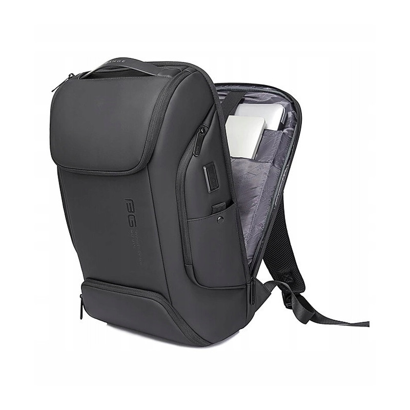 Plecak Na Laptopa 15.6 Cali USB C Wodoodporny Szary (I185)