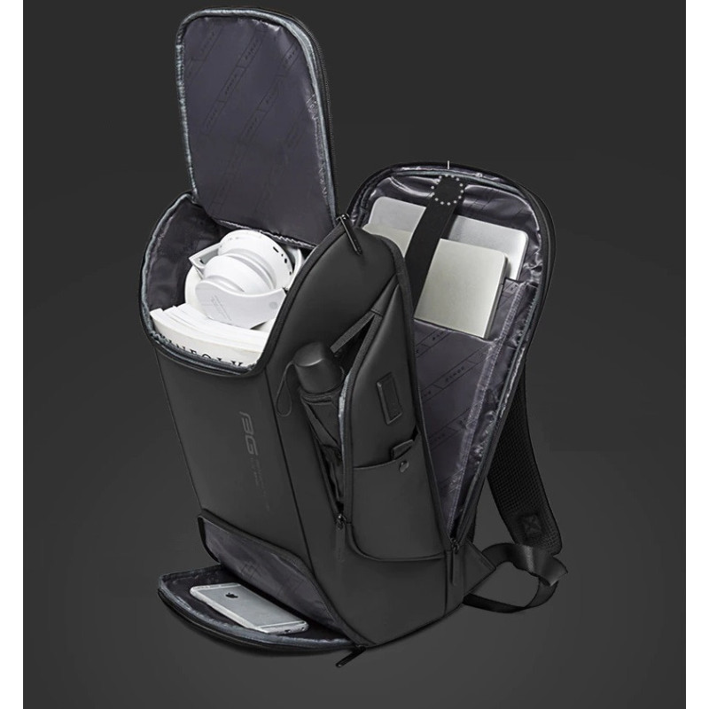 Plecak Na Laptopa 15.6 Cali USB C Wodoodporny Szary (I185)