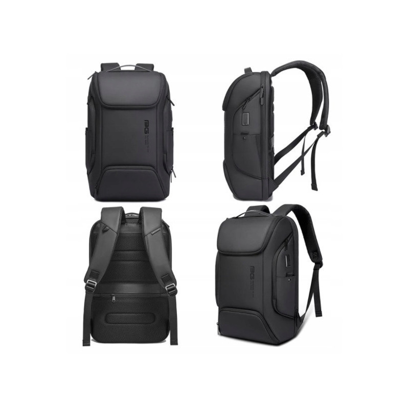 Plecak Na Laptopa 15.6 Cali USB C Wodoodporny Szary (I185)