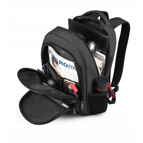 Odblaskowy Plecak na laptopa 15.6" USB Wodoodporny