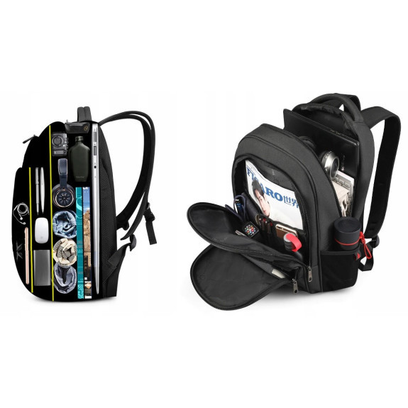 Odblaskowy Plecak na laptopa 15.6" USB Wodoodporny