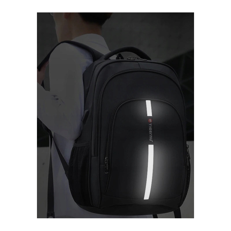 Odblaskowy Plecak na laptopa 15.6" USB Wodoodporny