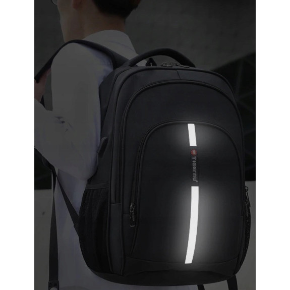 Odblaskowy Plecak na laptopa 15.6" USB Wodoodporny