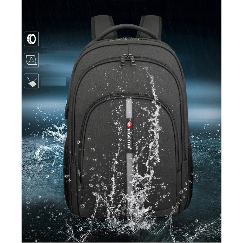 Odblaskowy Plecak na laptopa 15.6" USB Wodoodporny