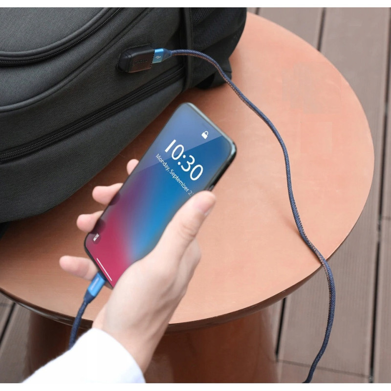 Odblaskowy Plecak na laptopa 15.6" USB Wodoodporny