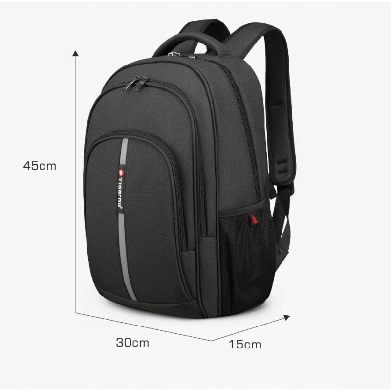 Odblaskowy Plecak na laptopa 15.6" USB Wodoodporny