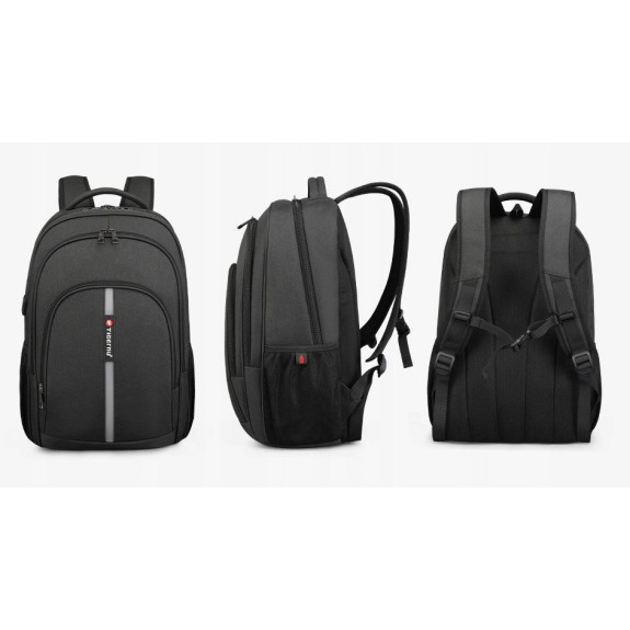 Odblaskowy Plecak na laptopa 15.6" USB Wodoodporny