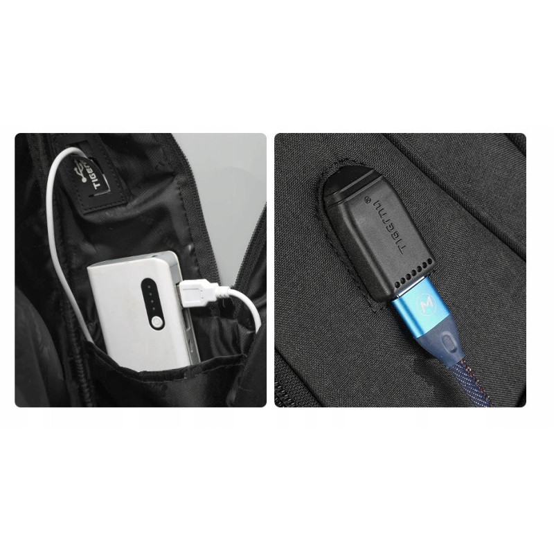 Odblaskowy Plecak na laptopa 15.6" USB Wodoodporny