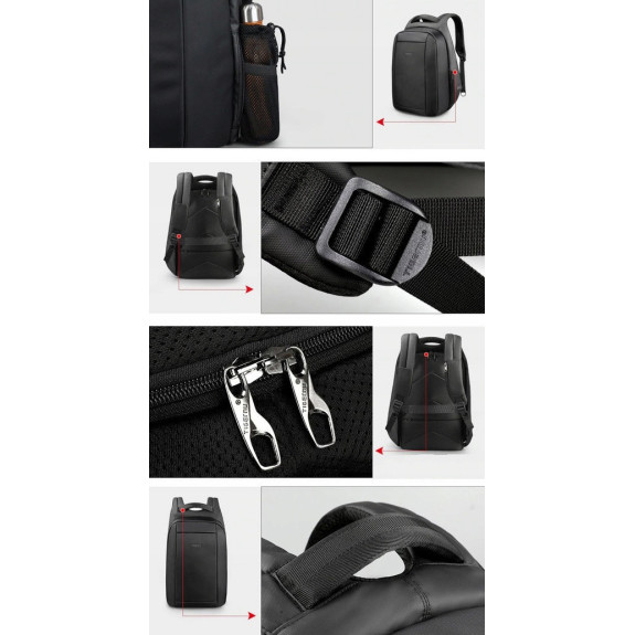 Antykradzieżowy Plecak na Laptopa 15,6'' USB Jack Wodoodporny