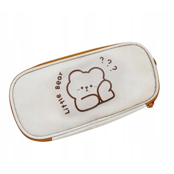 Piórnik Szkolny z Elastyczną Kieszonką z Misiem Model 4