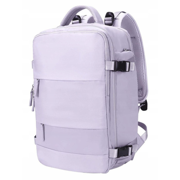Miejski Plecak na Laptopa 15.6" Bagaż Podręczny z USB Fioletowy T102 Miejski Plecak na Laptopa 15.6" Bagaż Podręczny z USB Fioletowy T102