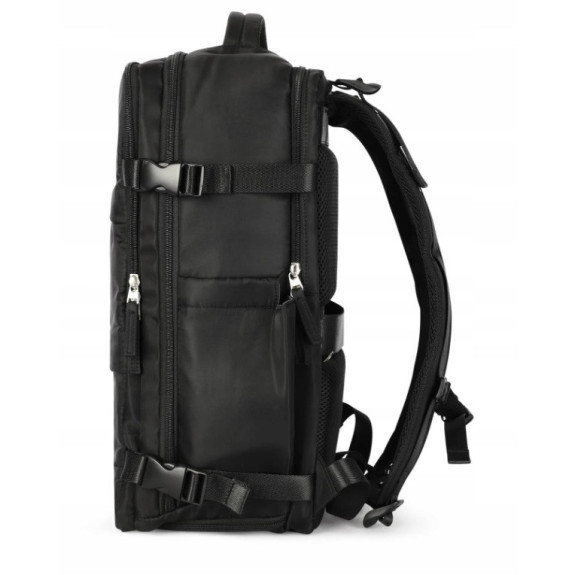 Miejski Plecak na Laptopa 15.6" Bagaż Podręczny z USB Czarny T102