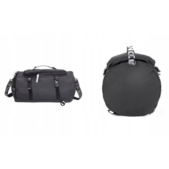 Podróżna Szara Torba 35L z Kieszenią na Laptopa