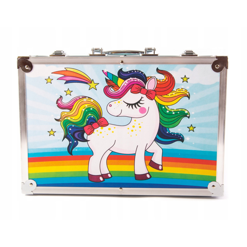 Zestaw Artystyczny do Malowania Walizka z Jednorożcem 145 elementów