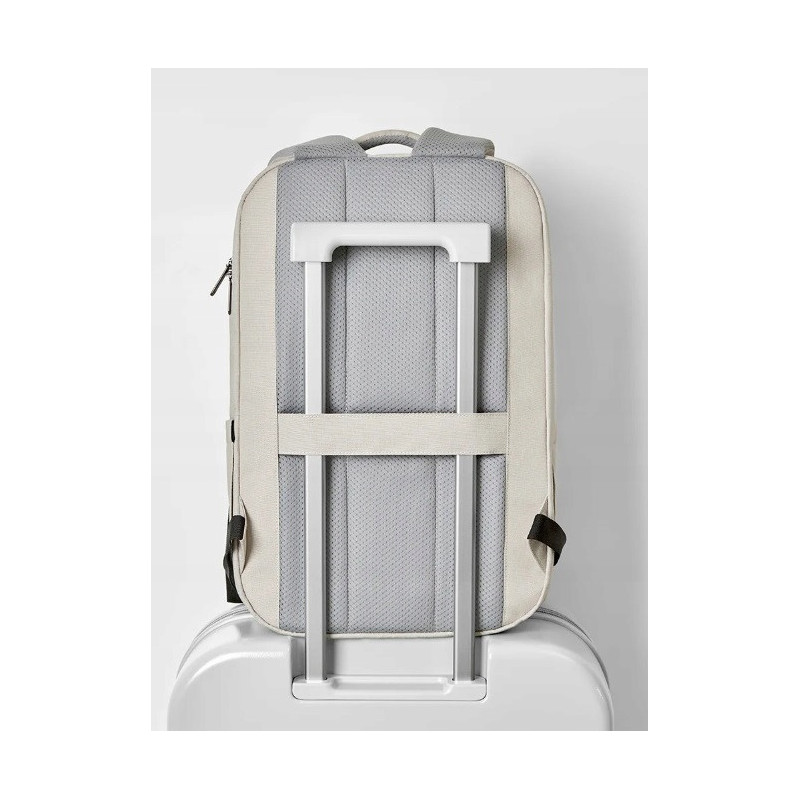 Wodoodporny Podróżny Plecak na Laptopa 15.6" USB Kremowy (T101)