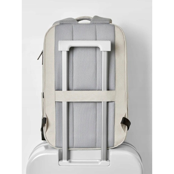 Wodoodporny Podróżny Plecak na Laptopa 15.6" USB Kremowy (T101)