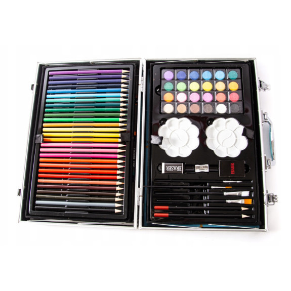 Zestaw Artystyczny do Malowania Walizka z Jednorożcem 145 elementów