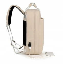 Wielofunkcyjny plecak wodoodporny na laptopa z portem USB - Czarny (T108)