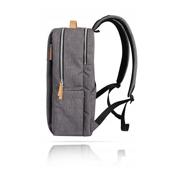 Wodoodporny miejski plecak na laptopa 15,6'' z USB - Szary (T109)