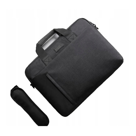 Wodoodporna torba miejska na laptopa 15,6" - Czarna (T124)