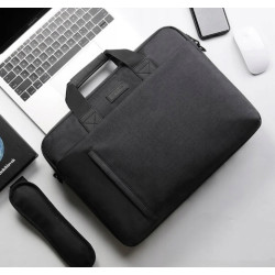 Wodoodporna torba miejska na laptopa 15,6" - Czarna (T124)