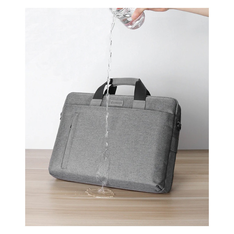Wodoodporna torba miejska na laptopa 15,6" - Czarna (T124)