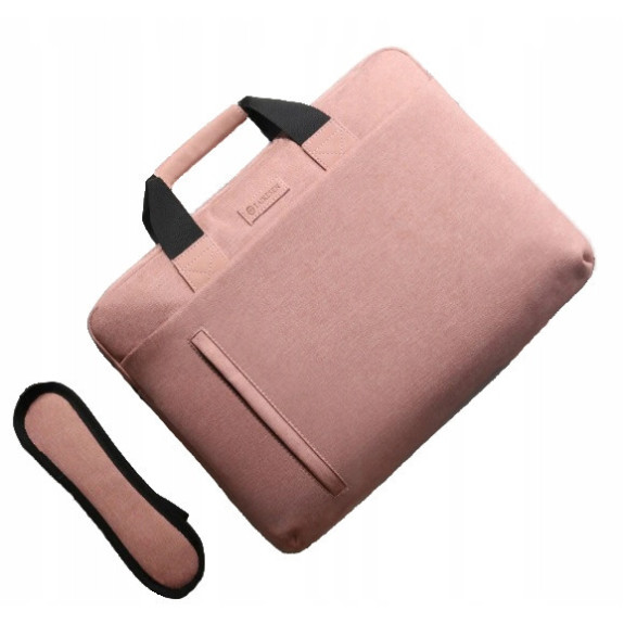 Wodoodporna torba miejska na laptopa 15,6" - Różowy (T124)