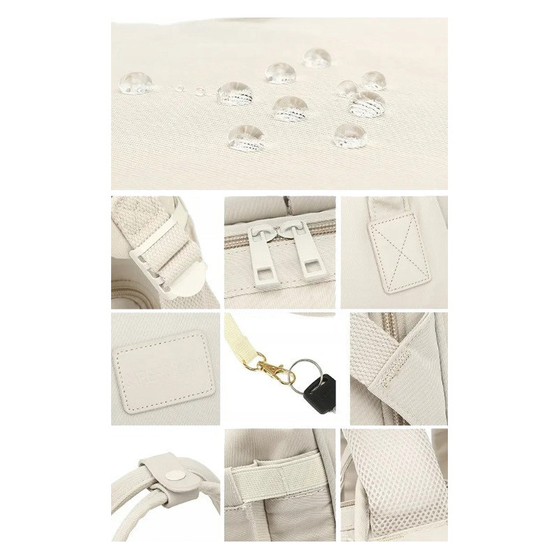 Wodoodporny czarny plecak podróżny do wózka z USB 20L (T120)