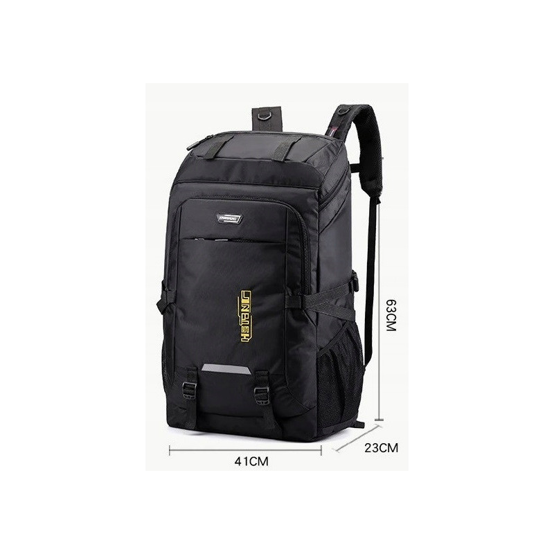 Sportowy plecak turystyczny duży 80l Czarny (PL01)