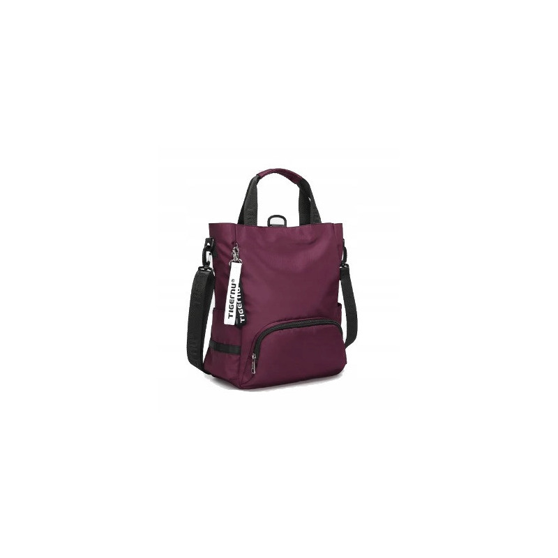Torba Plecak 2w1 na Laptopa do 14,1" Bordowa – Nowoczesna i Wodoodporna (T116)