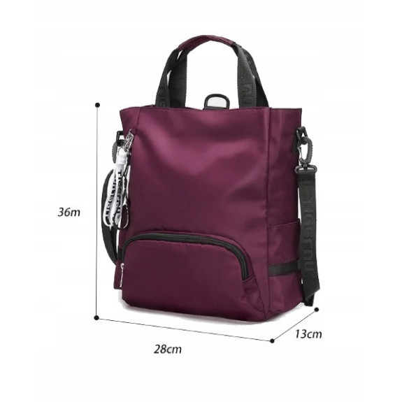 Torba Plecak 2w1 na Laptopa do 14,1" Bordowa – Nowoczesna i Wodoodporna (T116) Torba Plecak 2w1 na Laptopa do 14,1" Bordowa – Nowoczesna i Wodoodporna (T116)