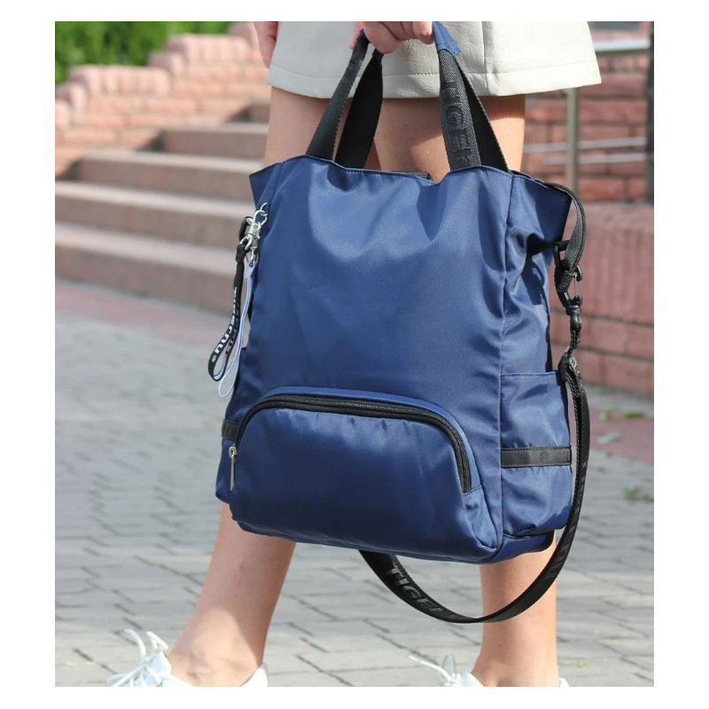 Torba Plecak 2w1 na Laptopa do 14,1" Granatowa – Nowoczesna i Wodoodporna (T116)