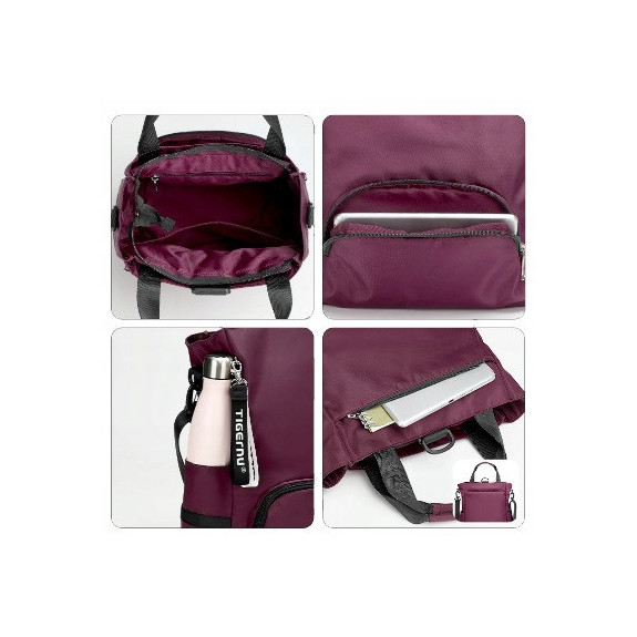 Torba Plecak 2w1 na Laptopa do 14,1" Granatowa – Nowoczesna i Wodoodporna (T116)