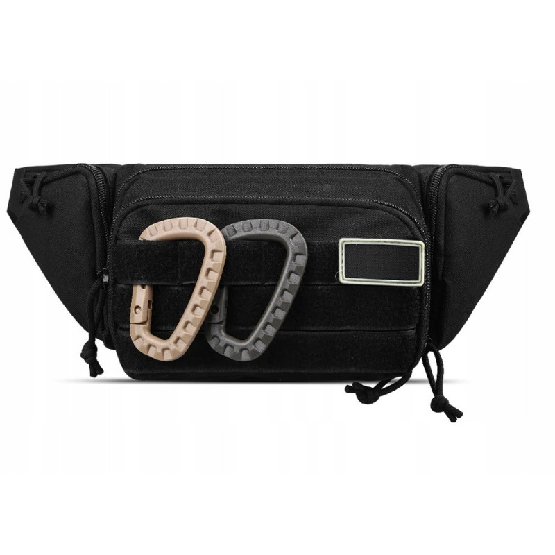 Pojemna i Wytrzymała Nerka Czarna Saszetka Turystyczna – 2L (I182)