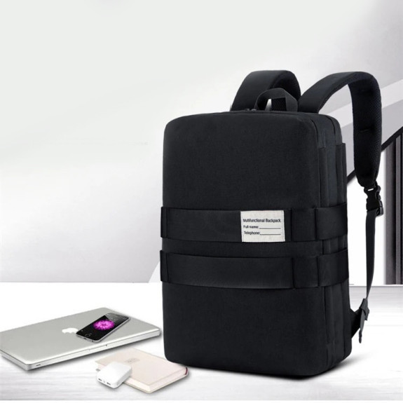 Plecak biznesowy 2w1 Miejska torba na laptopa 15.6 Czarny PT026