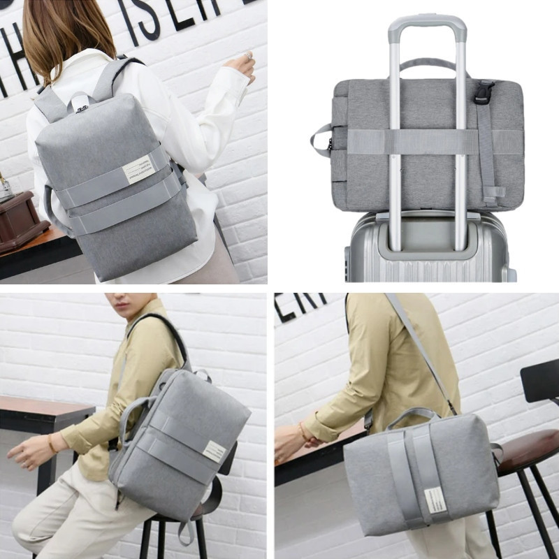 Plecak biznesowy 2w1 Miejska torba na laptopa 15.6 Czarny PT026