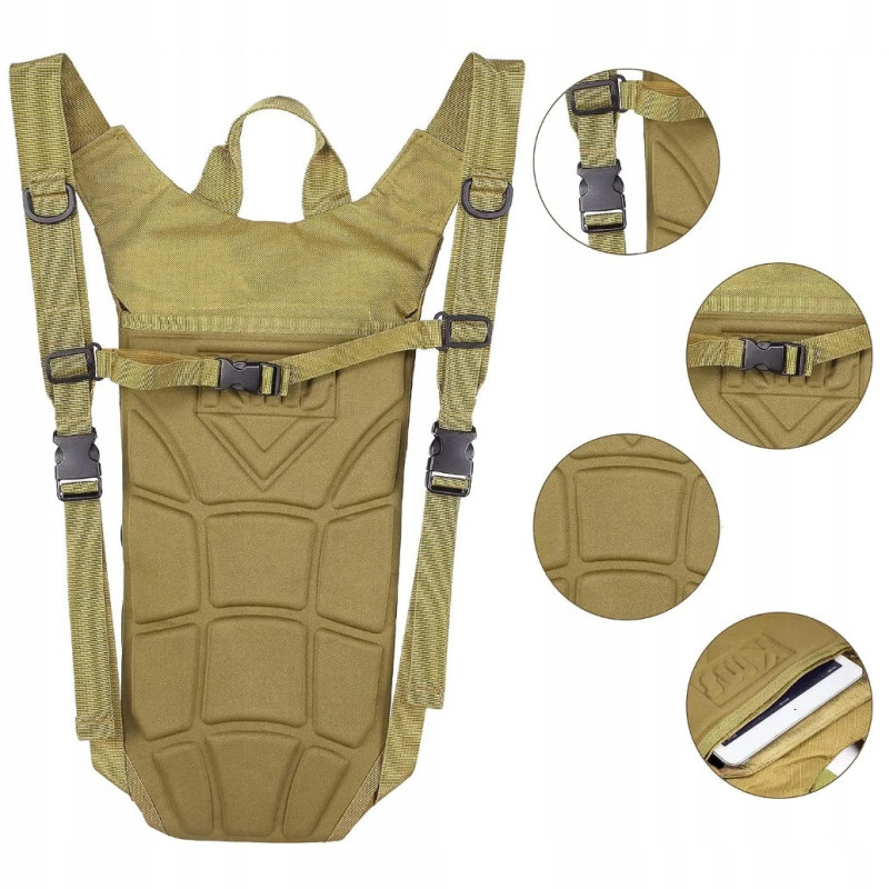 Plecak Hydracyjny 6L z Bukłakiem 3L – Zielony PT020