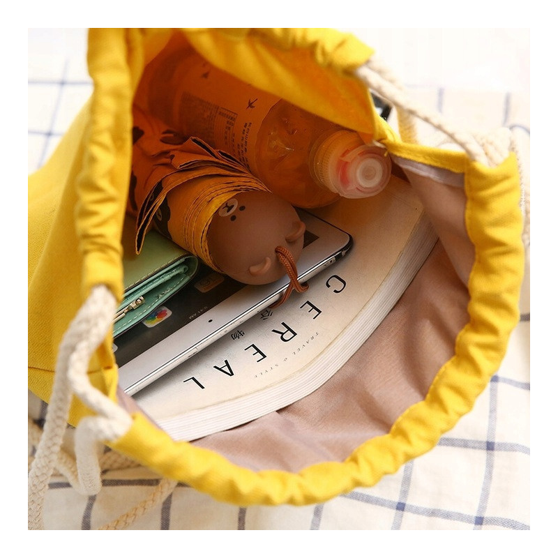 Czarny Ekologiczny Worek Plecak Szkolny Na Sznurkach