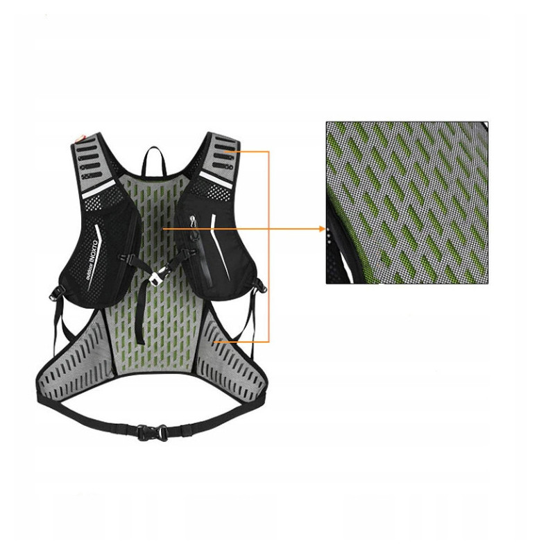 Multisportowy plecak 16L z bukłakiem 1.5L – Pomarańczowy